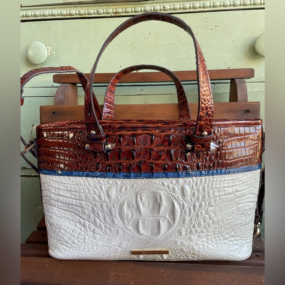 **Authentic** Brahmin medium asher daydream montgomery melbourne leather tote